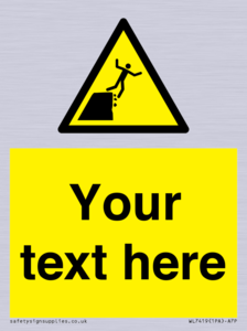 Custom Warning unstable cliff edge